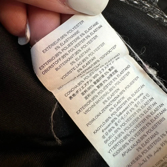 Michael Kors Charcoal Gray Speckled Stretchy Pencil High Waisted Skirt Size 12 L - Picture 8 of 9